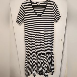 J Crew Tiered Midi Dress
